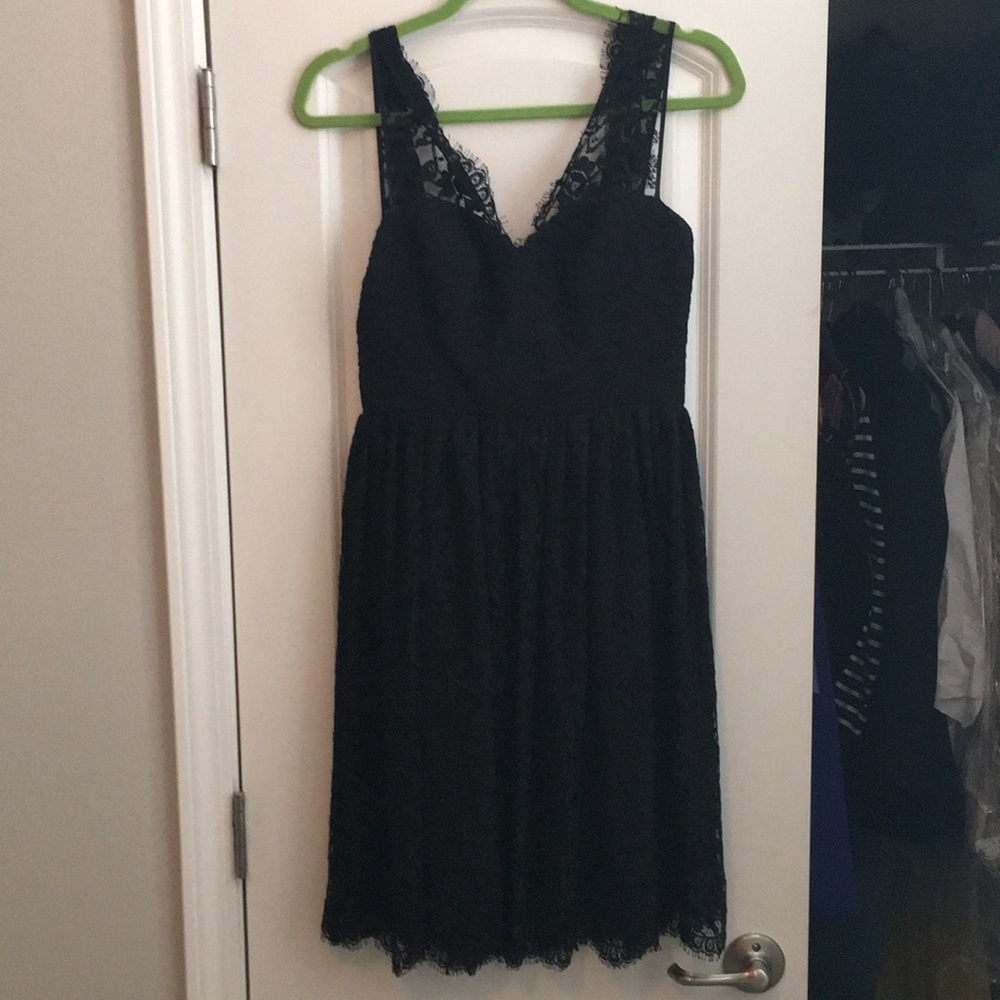 Black lace Amanda Uprichard cocktail dress